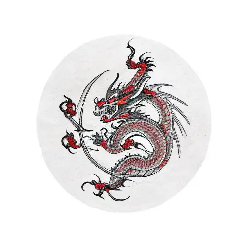 Dragon Logo Motor Heart A