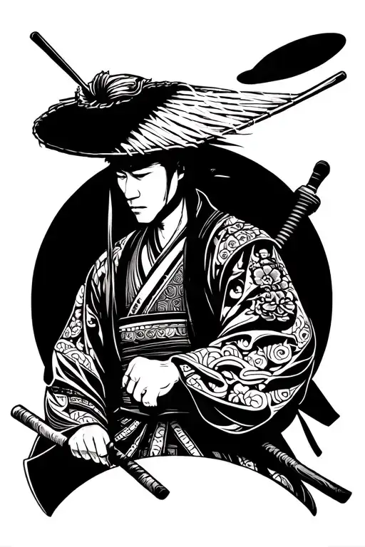 Straw Hat Ronin Samurai