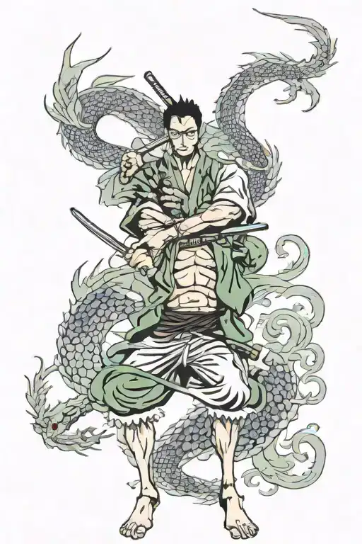 Roronoa Zoro One Piece Dragon Flying