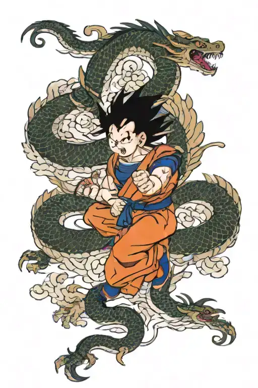 Dragon Ball Z Long Dragon Flying