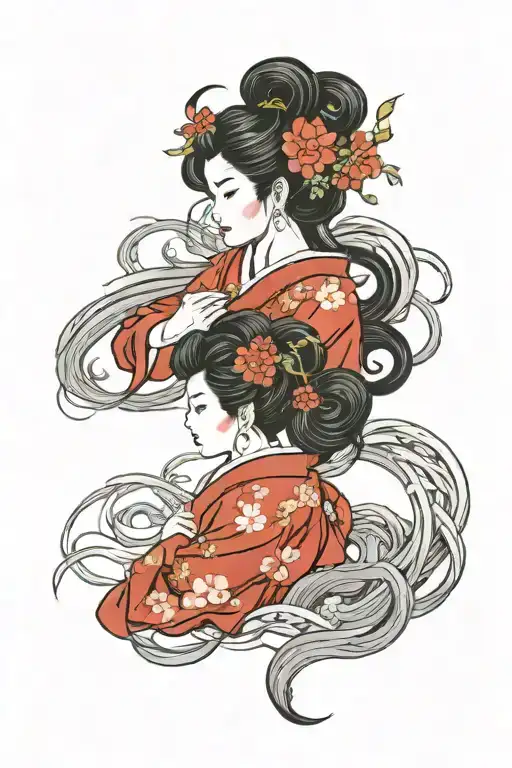 Gemini Sisters Hair Tangled