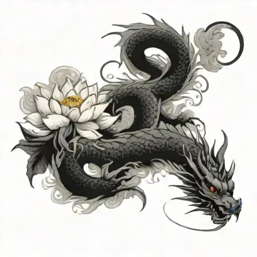 Dragon And Lotus