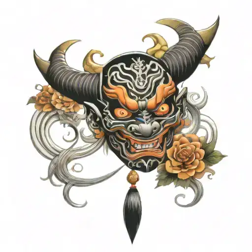 Japanese Demon Mask