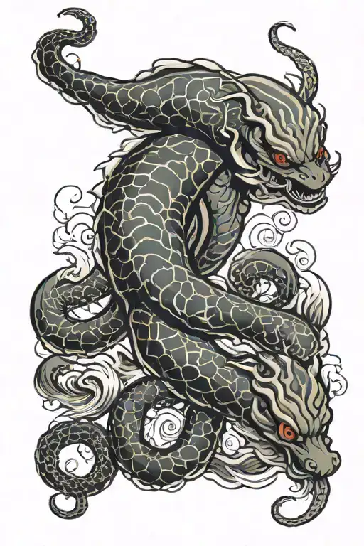 Wave Fish Tiger Octopus Tentacles