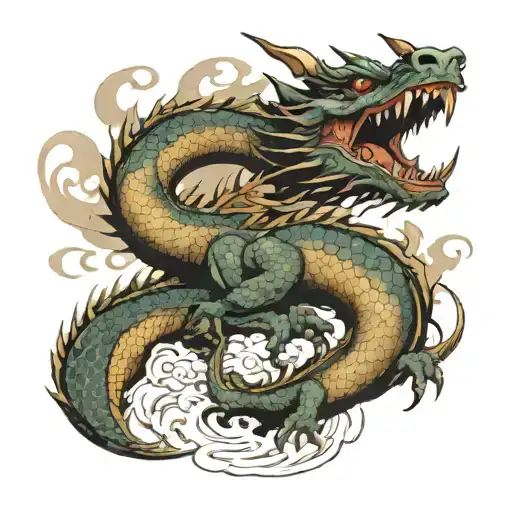 Might Guy 8Th Gate Dragon Emerging