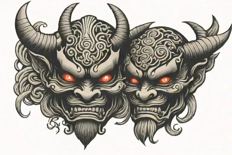 Japanese Demon Mask