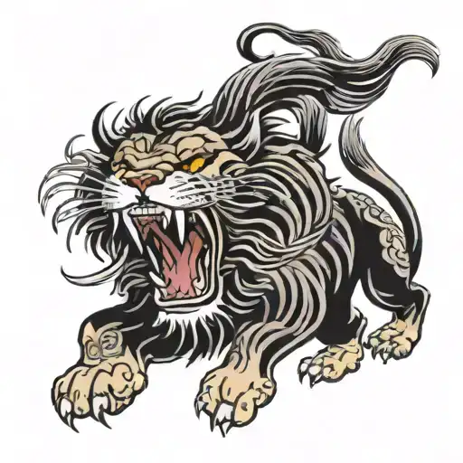 Lion Roaring