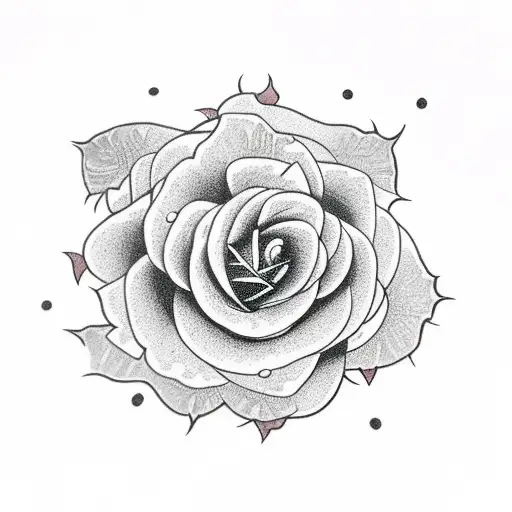 Ivy Plant Around A Rose