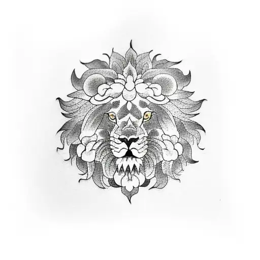 Lion And Peony