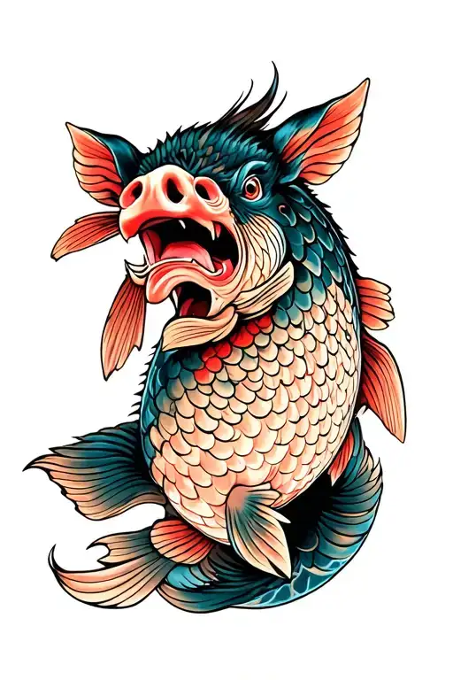 Carp Pig Samurai