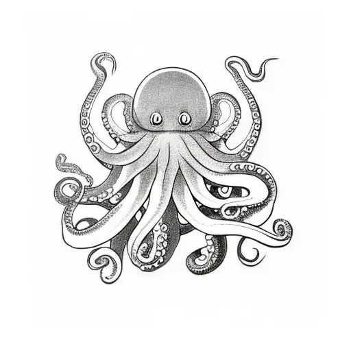 Octopus Around The Hourglass