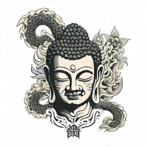 Buddha With Hannya Mask