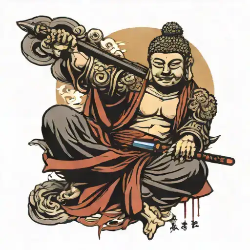 Buddha With A Katana