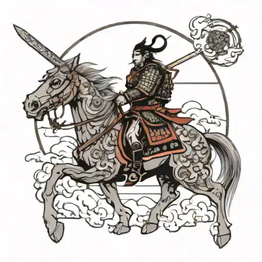 Sword Samurai Sun In The Moon