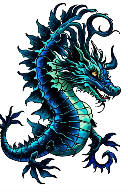 Leafy Sea Dragon Colorful Hyper Realistic