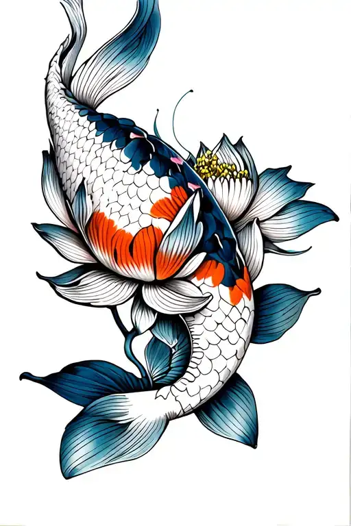 Koi Lotus Flower