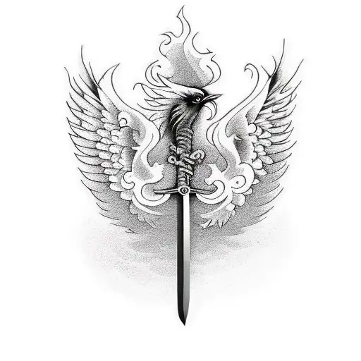 Sword And Pheonix Bird