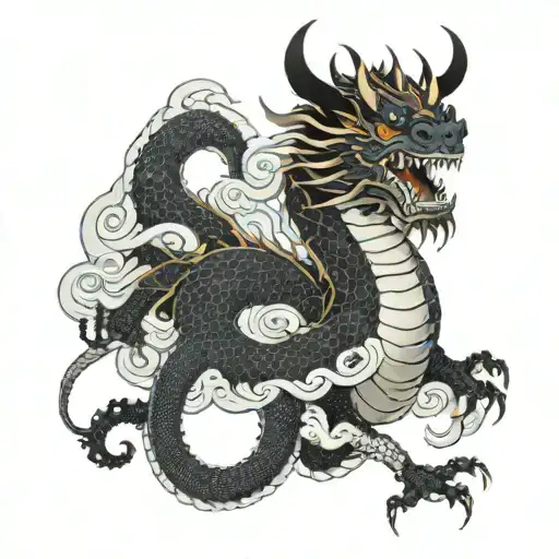 Dragon With Mask