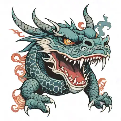 Dragon With Hanny Mask