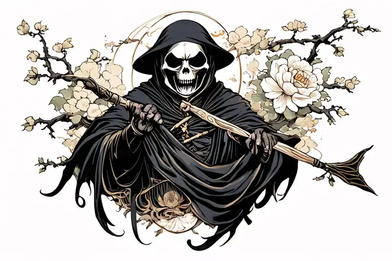 Grim Reaper With Time
