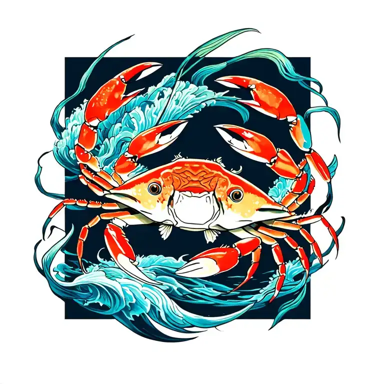 Crab And Fish