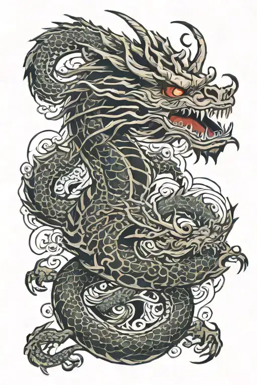 Horror Dragon Sleeve