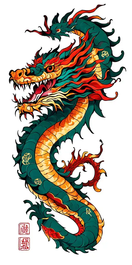 Japanese Dragon Wrapping