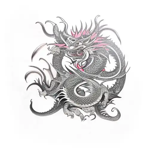 Displacer Beast And Dragon