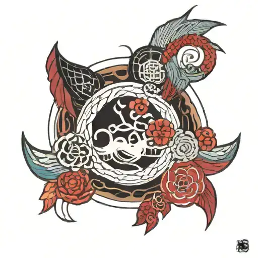 Broken Circle Made From Stitching