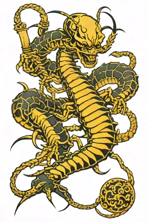 Scorpion With Katana