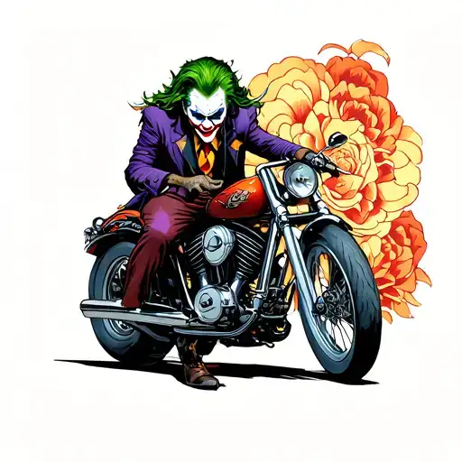 Joker On A Motorcycle