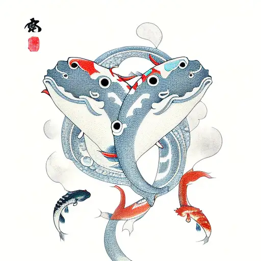 Whale And Koi Fish