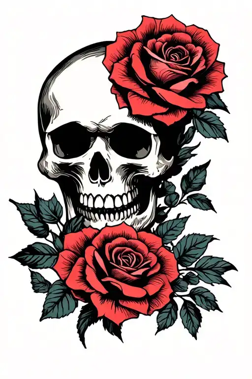 Skull And Roses