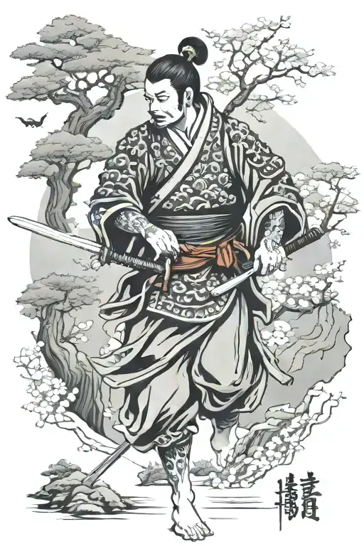Samurai In The Woods
