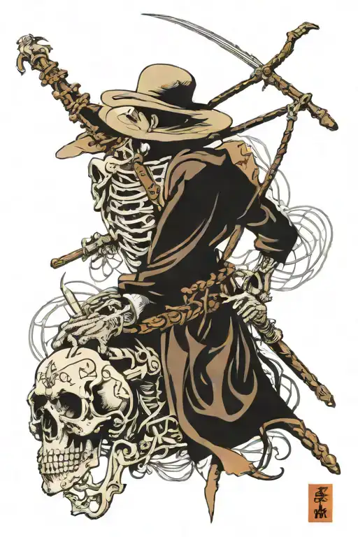 Skeleton Don Quixote