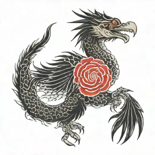 Blackraven Dragon Japanese Viking