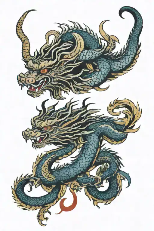 Japanese Dragon And Capricorn Zodiac Sign