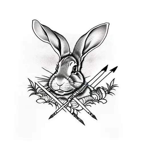 Rabbit With An Arrow