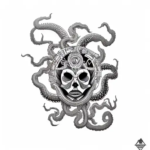Medusa Gorgona Skull