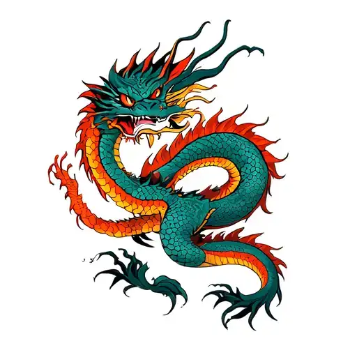 Dragon Full Body On Ribs