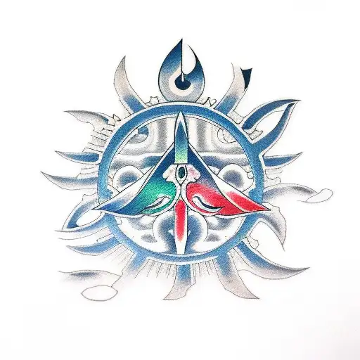 Ocean With A Trident