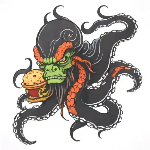 An Orc Octopus And A Biscuit