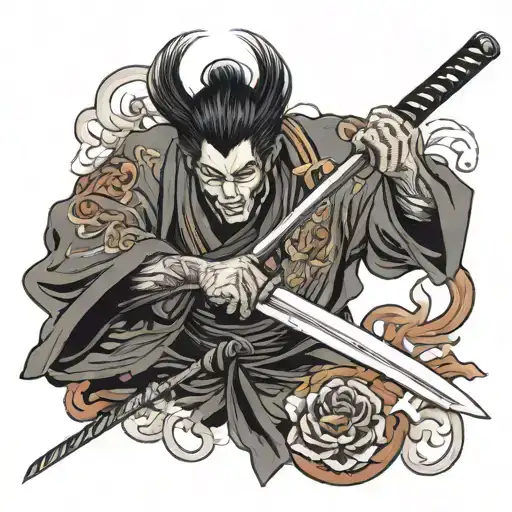 Katana Slicing A Heart