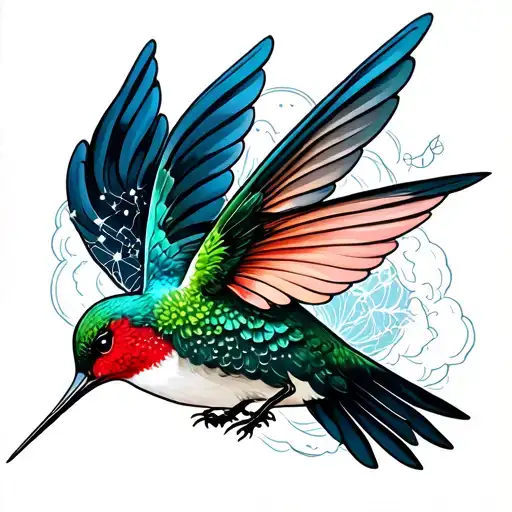 Humming Bird Cancer Constellation
