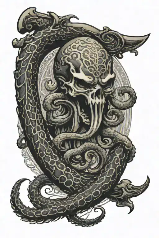 Kraken And Sword Wrapped