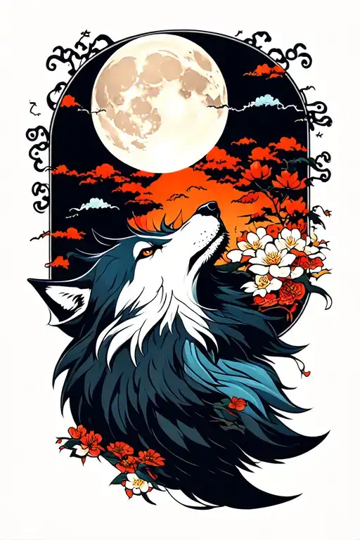 Wolf Howling At The Moon