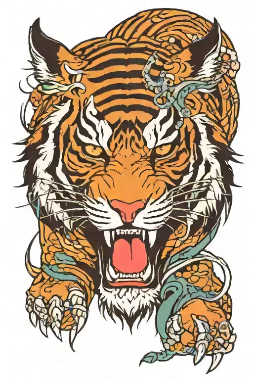 Cyberpunk Tiger