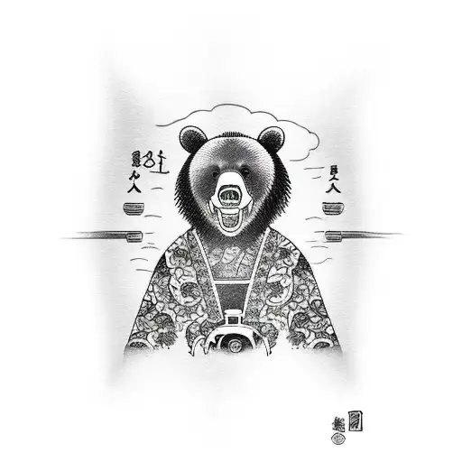 Bear With Beer Black