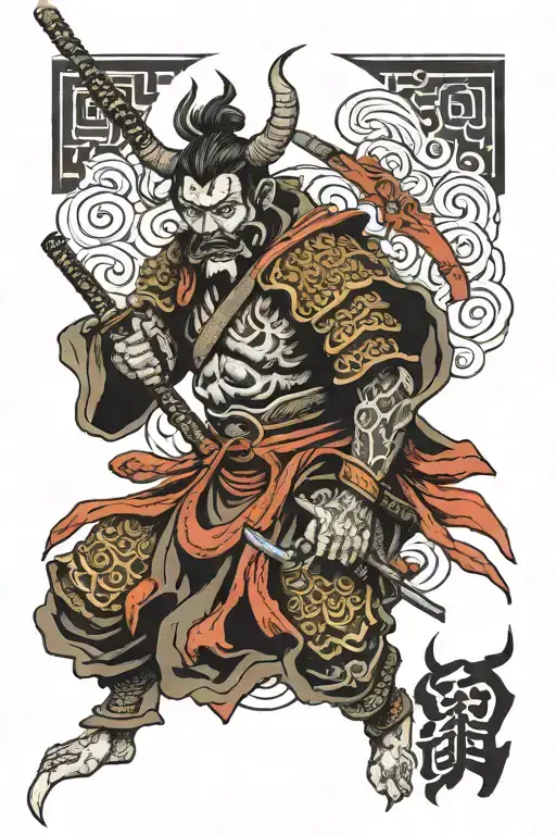 Warrior Demon Samurai Of