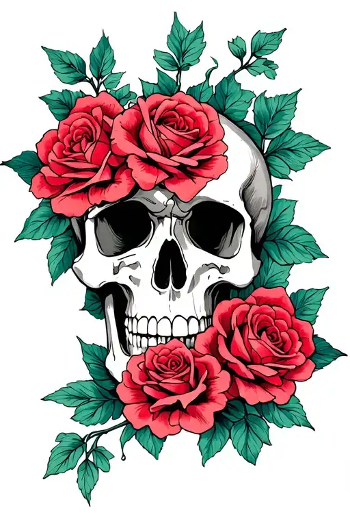 Skull And Roses